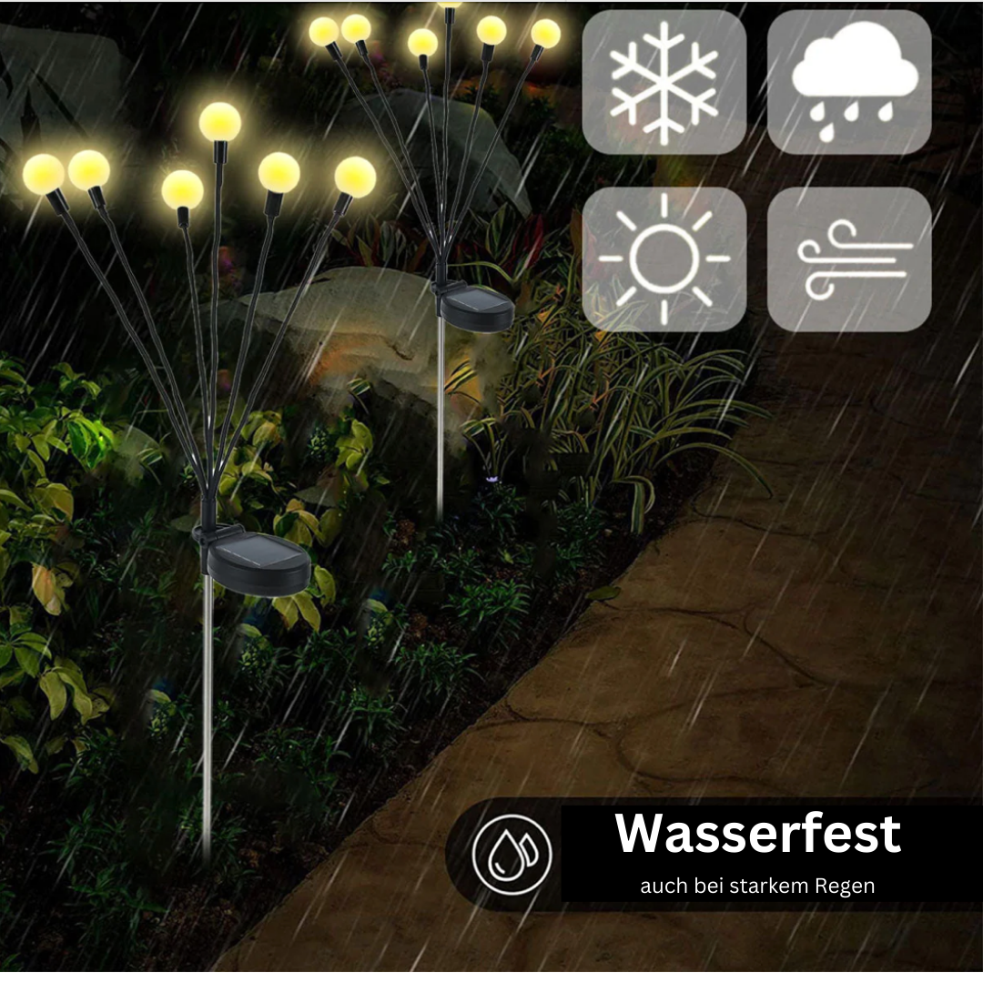 Solarpower | LED Solar-Glühwürmchen Lichter für den Garten (6 LEDS)