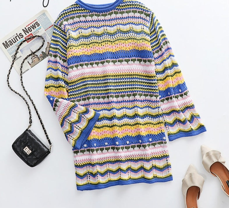 WOLF Sexy Boho Langarm-Strickwaren