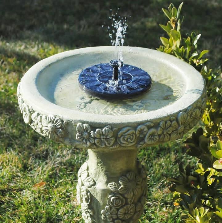 Solar Springbrunnen I Vogel-Bad I Fontäne für den Garten