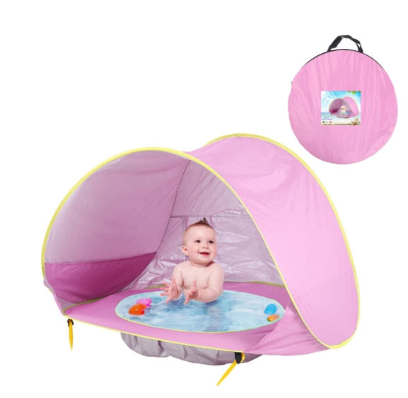 baby strandzelt rosa