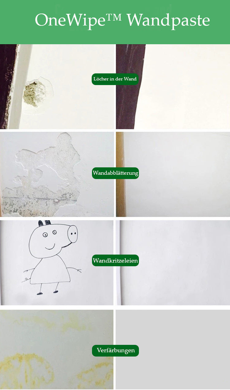 OneWipe™ Wandpaste | 1 + 1 GRATIS