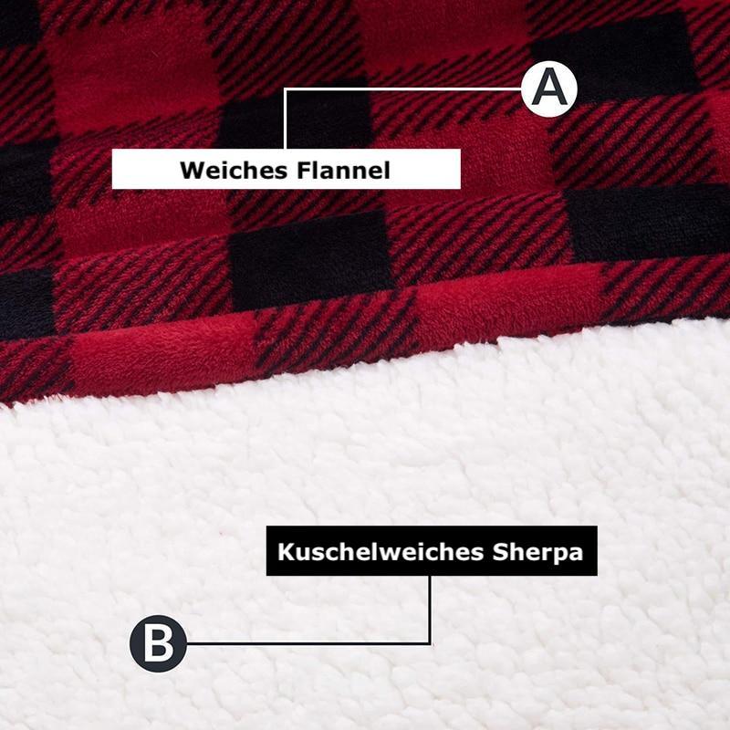 DER KUSCHELHOODIE - Warme Kapuzendecke als Pullover in Übergröße