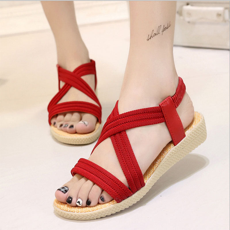 WOLF Damen Bohème Sommer Sandalen Bequem