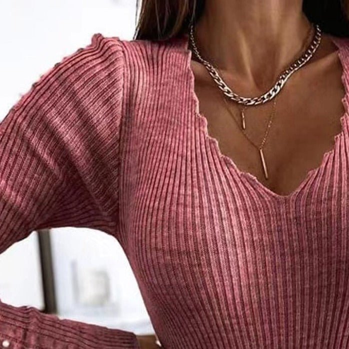 WOLF Basics Blusenstrick-Oberteile