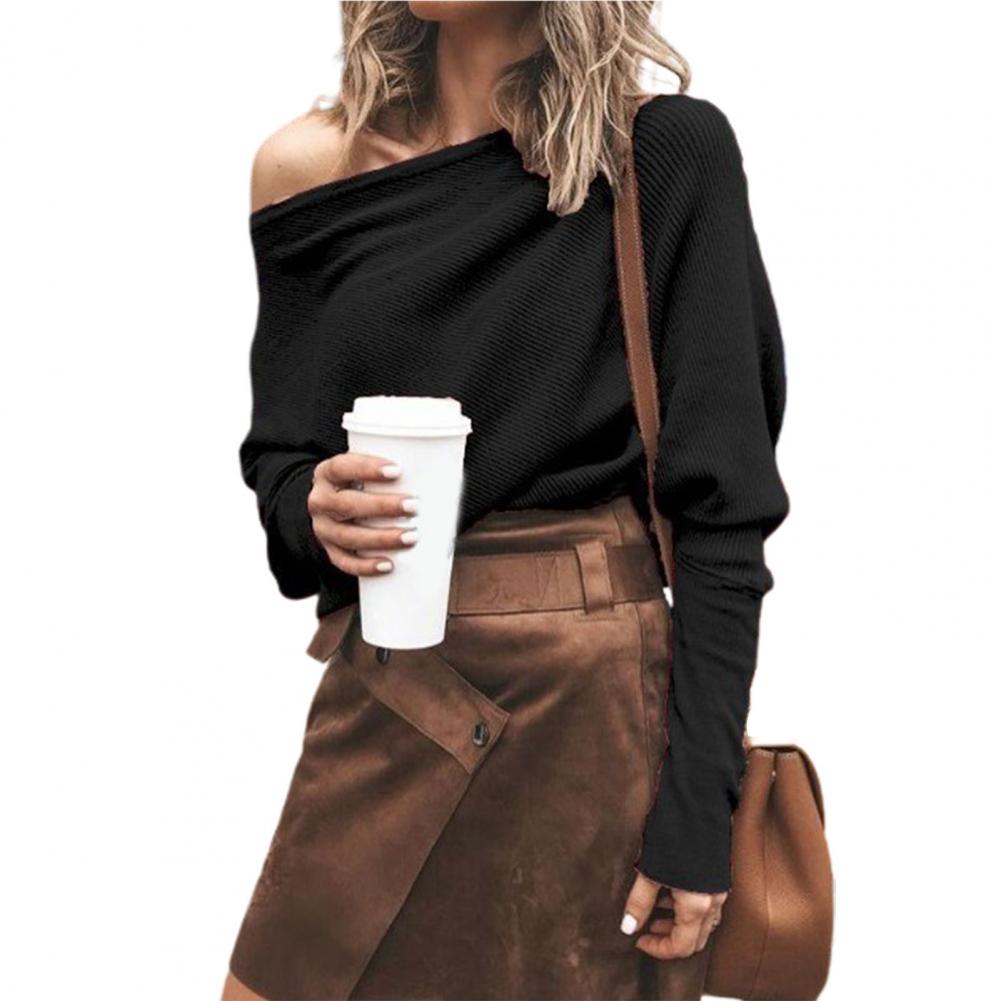 WOLF Fledermausflügel Lang Ärmel Pullover