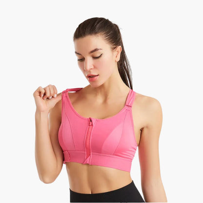 Active BHs | Super push up Sport bh mit vorderverschluss, bügelloser bh