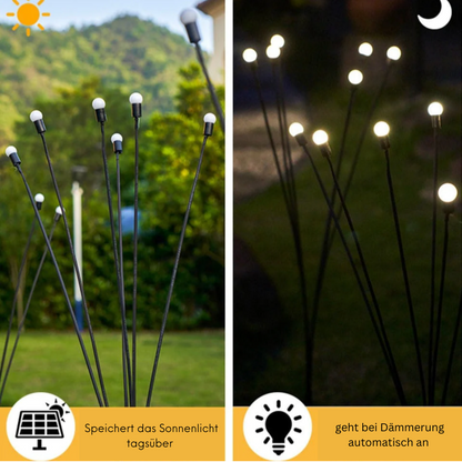 Solarpower | LED Solar-Glühwürmchen Lichter für den Garten (6 LEDS)