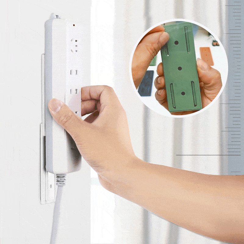 1+1 Gratis | Selbstklebender™ stanzfreier Steckdosenhalter