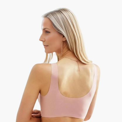 Komfort Bh | Nahtloses Push-Up bügelloser bh aus spitze mit breiten trägernn