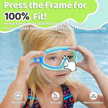 Lade das Bild in den Galerie-Viewer, 1+1 Gratis | AquaShield™ - HD-Großrahmen-Schwimmbrille für Kinder
