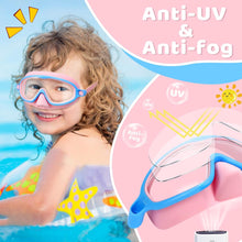 Lade das Bild in den Galerie-Viewer, 1+1 Gratis | AquaShield™ - HD-Großrahmen-Schwimmbrille für Kinder
