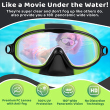 Lade das Bild in den Galerie-Viewer, 1+1 Gratis | AquaShield™ - HD-Großrahmen-Schwimmbrille für Kinder
