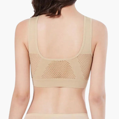 Komfit Bh | Bequeme nahtlose sport bh ohne bügel ohne verschluss mit breiten trägern