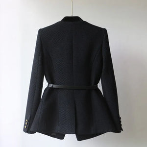 Eleganter Damen Wollmantel klassisch