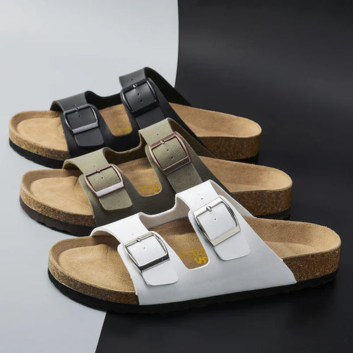 Bequeme Sandalen mit Fußgewölbeunterstützung & ergonomischem Kork-Fußbett. Ideal für den Sommer! Mit verstellbaren Schnallenriemen für perfekten Halt.