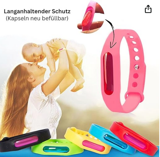 5 Stück - Ersatzkapseln für das Mücken Abwehrband - Mückenschutz Armband  - Effektiver Schutz gegen Mücken - Unverzichtbares Zubehör für Camping und Wandern