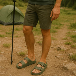 Birken Slip on Sandalen | Ergonomische Camping/Outdoor-Sandalen für Herren