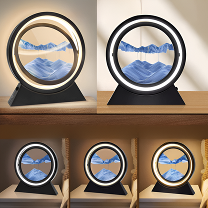 Sands of Time - Sand Art LED Tischlampe - Rotierende Sand Art Lampe