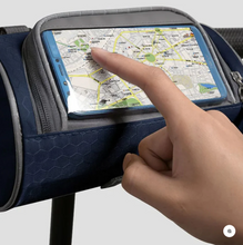Lade das Bild in den Galerie-Viewer, Fahrradtasche mit Touchscreen - Testsieger_blau_2
