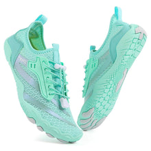 Lade das Bild in den Galerie-Viewer, Unisex-Barfußschuhe &quot;Feel Pro&quot; - große Zehenfreiheit, gesund &amp; komfortabel - nie wieder Schmerzen, Blasen oder Schwellungen_türkis 2

