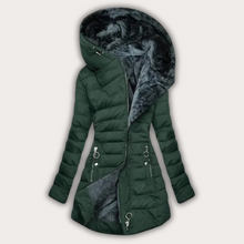 Lade das Bild in den Galerie-Viewer, Warme Damen Daunenjacke mit Fellkapuze
