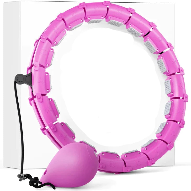 HULA HU - Hula Hoop Reifen mit Gewicht Kugel - perfekt zum Abnehmen - Testsieger