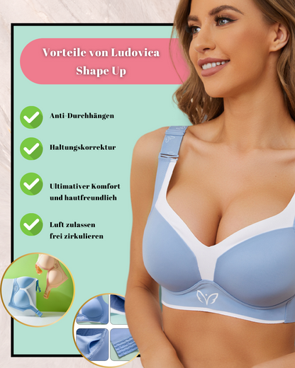 Ludovica Shape Up l Damen Push-Up-BH mit vollständiger Abdeckung Nahtlos Übergröße