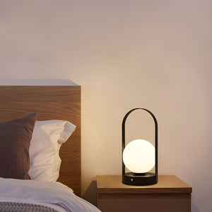 OrbitaLED - Kabellose Orb-Tischlampe - Wiederaufladbar & Rostfrei