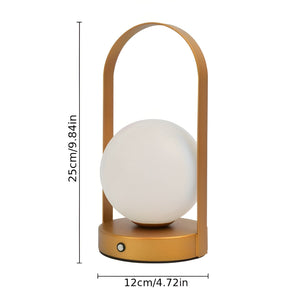 OrbitaLED - Kabellose Orb-Tischlampe - Wiederaufladbar & Rostfrei