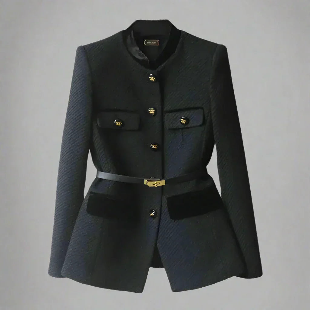 Eleganter Damen Wollmantel klassisch