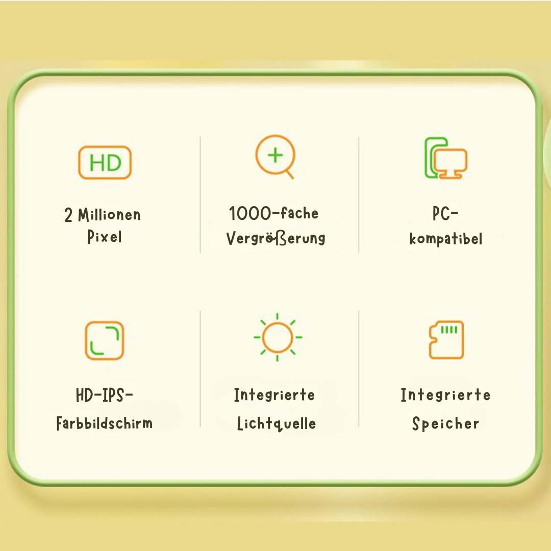 KidScope  - Das digitale Mikroskop für Kinder ab 3 Jahren - spielerisch die Natur entdecken_testsieger