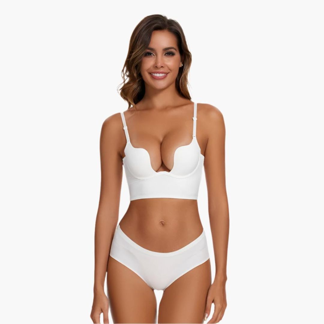 Komfit Stütz Bh | Super push up U-förmiger rückenfreier Bh