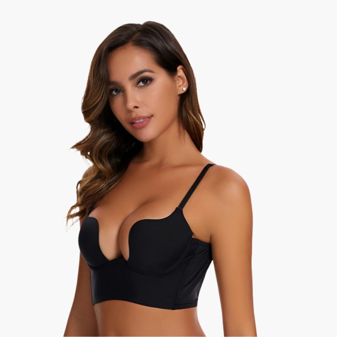 Komfit Stütz Bh | Super push up U-förmiger rückenfreier Bh