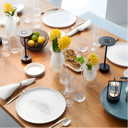 LumaLight Kabellose Design-Lampe: USB-aufladbare, berührungsgesteuerte Tischlampe für Stimmungsbeleuchtung"