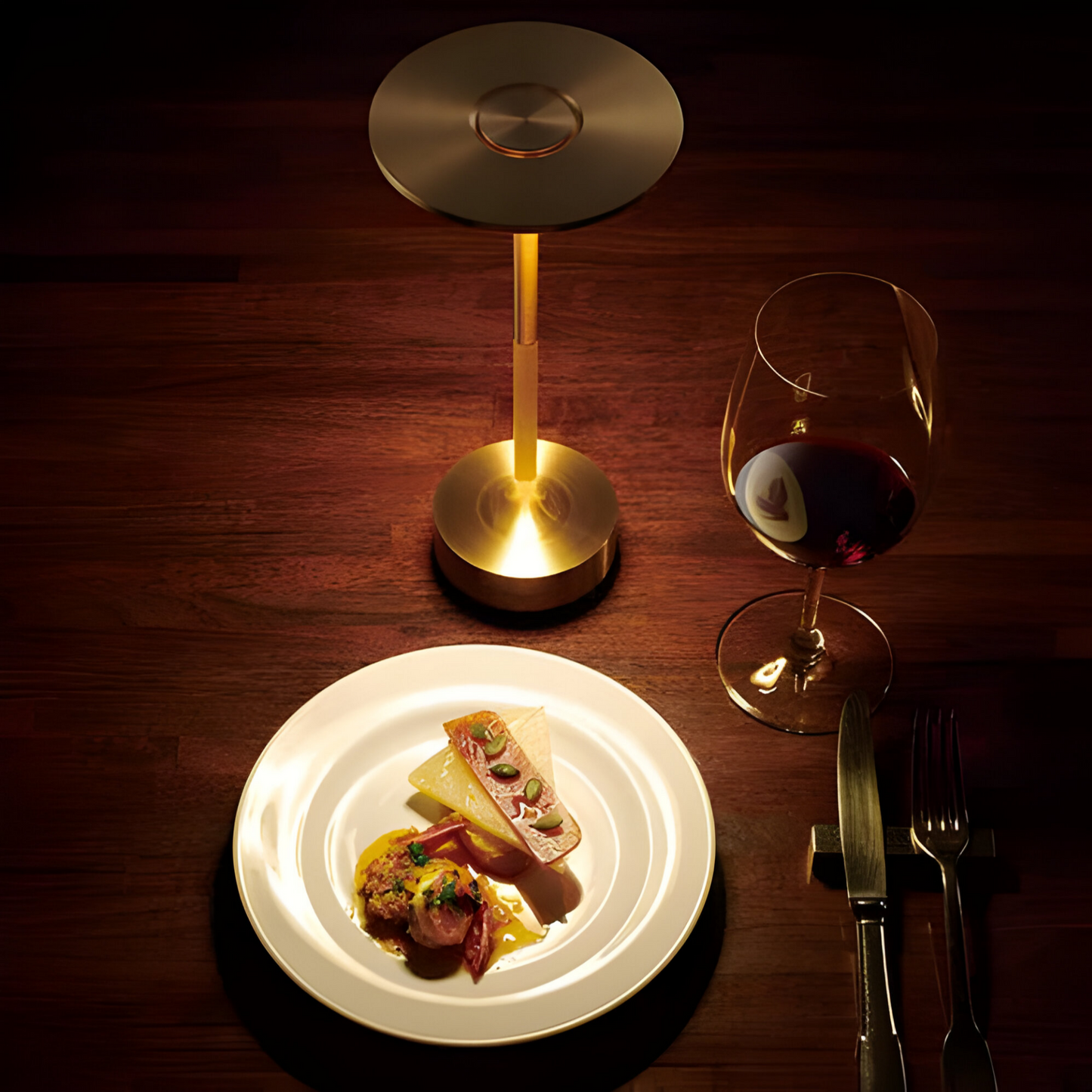 LumaLight Kabellose Design-Lampe: USB-aufladbare, berührungsgesteuerte Tischlampe für Stimmungsbeleuchtung"