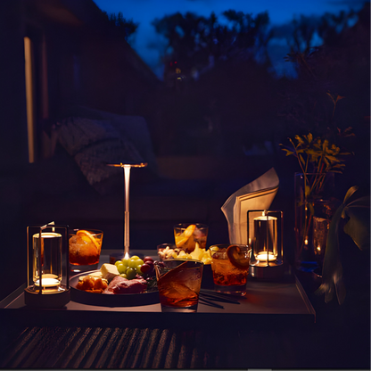 LumaLight Kabellose Design-Lampe: USB-aufladbare, berührungsgesteuerte Tischlampe für Stimmungsbeleuchtung"