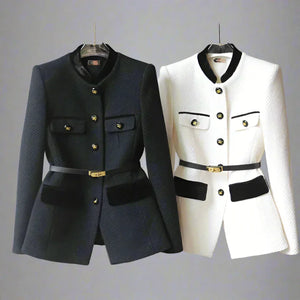 Eleganter Damen Wollmantel klassisch