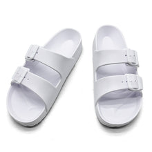 Lade das Bild in den Galerie-Viewer, Birken Slip on Sandalen | Ergonomische Camping/Outdoor-Sandalen für Herren, weiß
