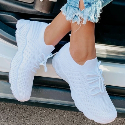 Orthopädische Damen-Sneakers - superleicht, rutschfest, atmungsaktiv weiß_5