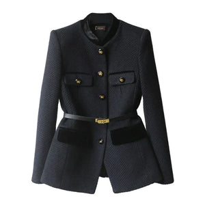 Eleganter Damen Wollmantel klassisch
