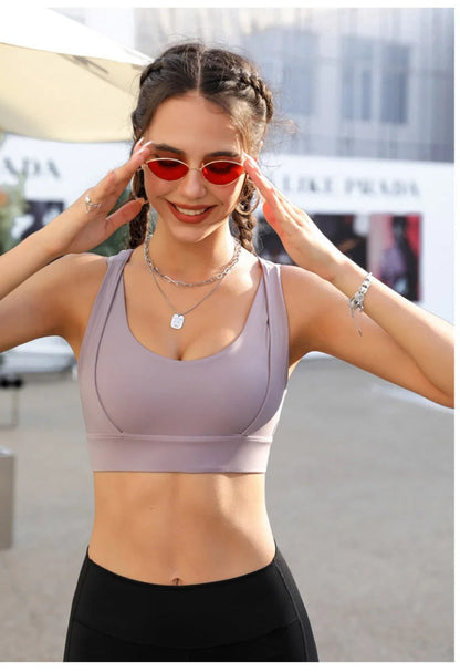 Letica l Damen Push Up Yoga Sport gepolsterter BH