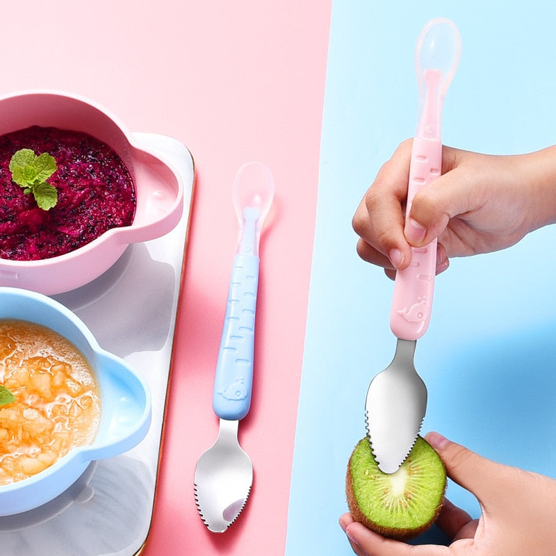 1+1 Gratis | BabyScoop™ 2-in-1 Funktion als Löffel und Schaber