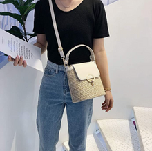 Lade das Bild in den Galerie-Viewer, Stroh-Handtasche, Strandtasche &quot;Eva&quot; - chic für den Sommer_beige 14
