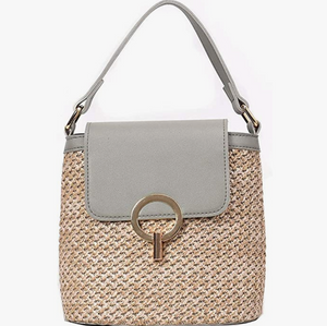 Stroh-Handtasche, Strandtasche "Eva" - chic für den Sommer