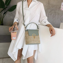 Lade das Bild in den Galerie-Viewer, Stroh-Handtasche, Strandtasche &quot;Eva&quot; - chic für den Sommer
