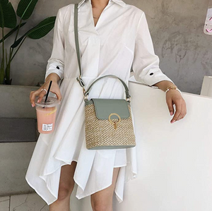 Stroh-Handtasche, Strandtasche "Eva" - chic für den Sommer