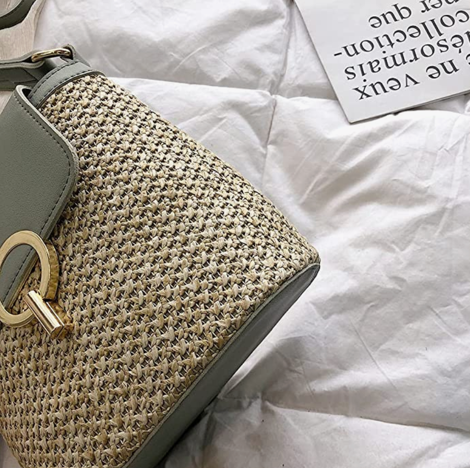 Stroh-Handtasche, Strandtasche "Eva" - chic für den Sommer