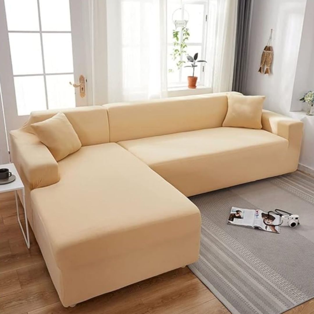 Waschbarer Sofabezug - Erweckt Dein Sofa zu neuem Leben - verlängert die Lebensdauer, wasserdicht, dehnbar_lieblingsladen_beige