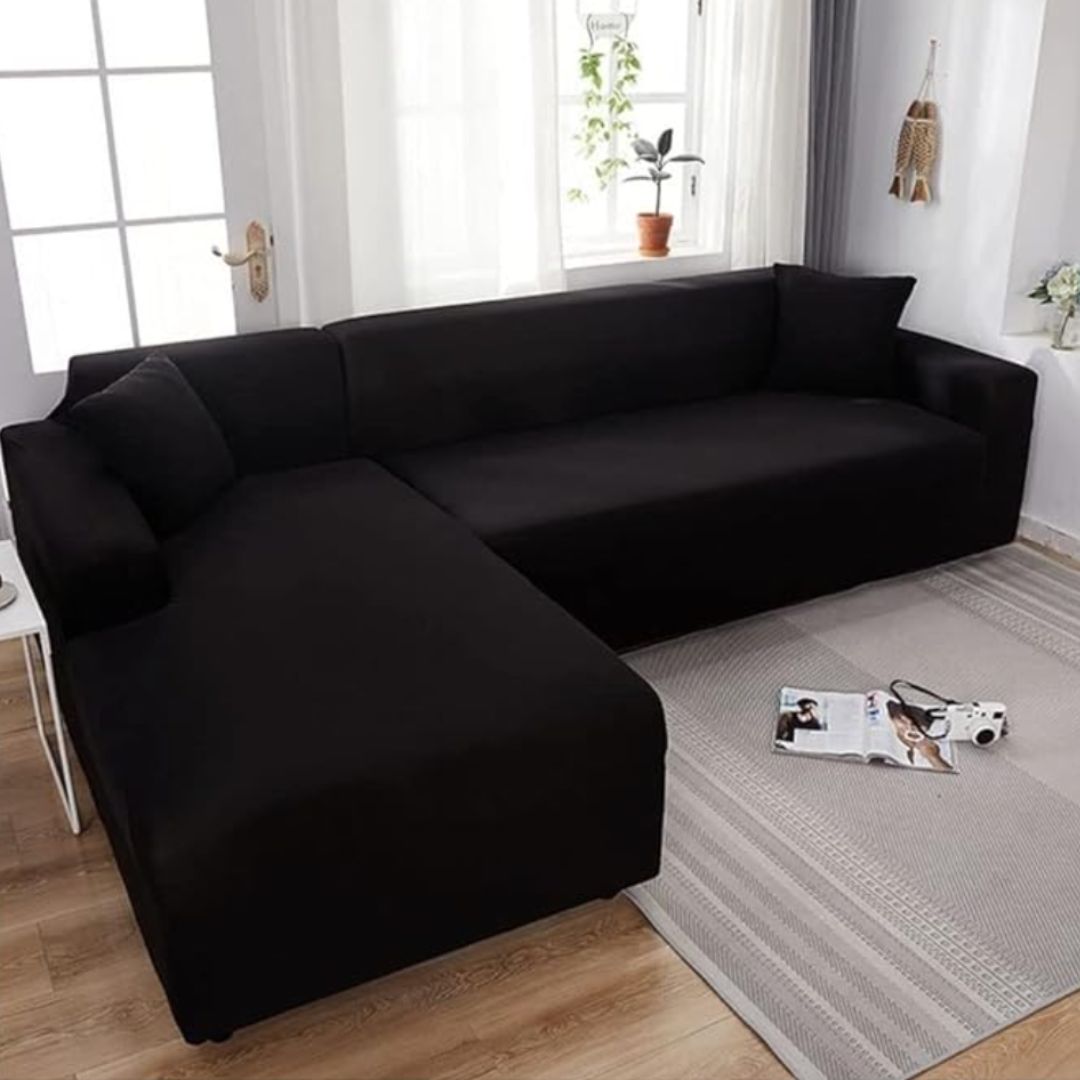Waschbarer Sofabezug - Erweckt Dein Sofa zu neuem Leben - verlängert die Lebensdauer, wasserdicht, dehnbar_lieblingsladen_schwarz