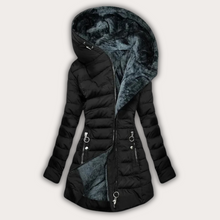 Lade das Bild in den Galerie-Viewer, Warme Damen Daunenjacke mit Fellkapuze
